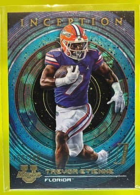 2022 Bowman U Inception Trevor Etienne Aqua Foil V2/199 #95