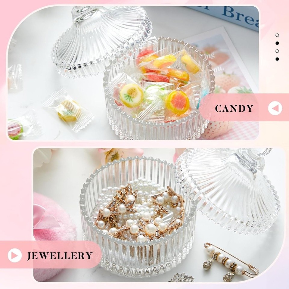 2 Sets Boîte À Poudre Avec Houppette De Pour Le Corps Récipient