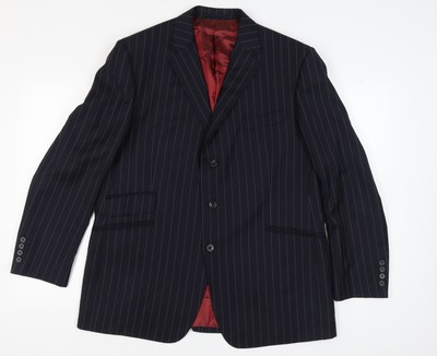 Marks and Spencer Herren Blazer Blau Gestreift M