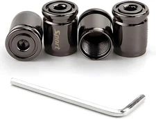 4PCS Locking Car Tire Valve Stems Caps, Anti-Theft Auto Wheel Valve Stem Covers