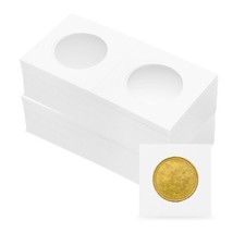 100 Pack Cardboard Coin Holder 2"x 2" for 31.5mm/ 1.2" Coin Collection