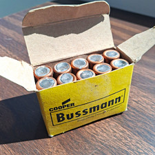 10x OEM Cooper Bussmann NON-3 One-Time Cartridge HRC Fuse 3A 125V Fast-Acting 