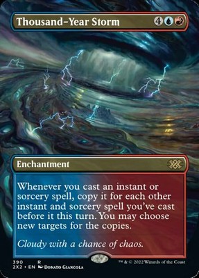 Thousand-Year Storm (Borderless Alternate Art) [Double Masters 2022] Lightly Pla