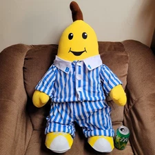 RARE GIANT 2.5ft Promotional Tomy Bananas in Pyjamas B1 Plush Doll Toys R Us