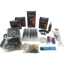 Phoenixy Tattoo Machine Kit 2 Gun Set Blue Red Tattoo Artists Beginner Hobbyist