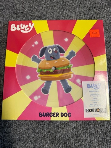Bluey "Burger Dog" Picture Disc 7" RSD 2025 Brandneu ** VERSIEGELT
