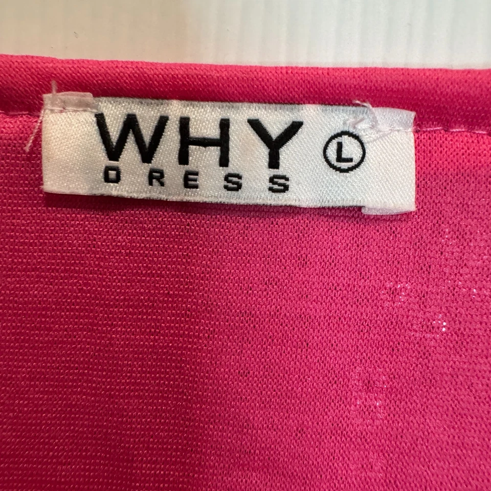 Why Dress Womens Sequined Top Pink It's My Birthday Crop Short Sleeve Size Large - Image 3 of 4