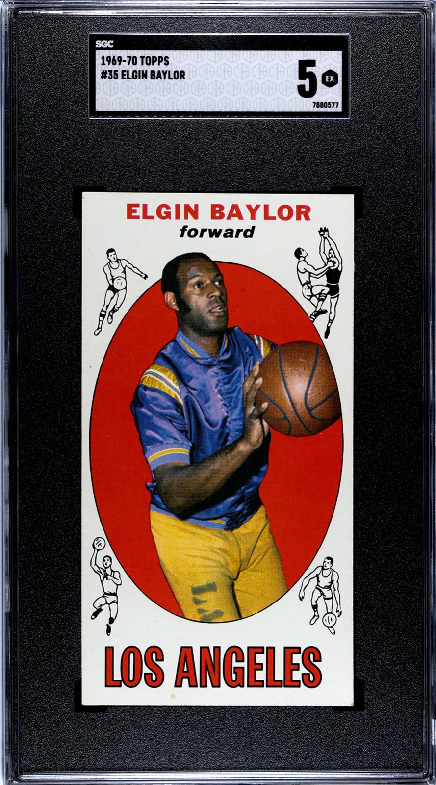 1969-70 Topps - Elgin Baylor #35 - Set Break No PSA SGC 5 badly Undergraded