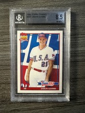 Jason Giambi 1991 Topps Traded #45T USA RC, Graded BGS 8.5 NM-MT+