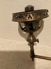 Nice antique brass gas sconce with shade holder. — photo 2