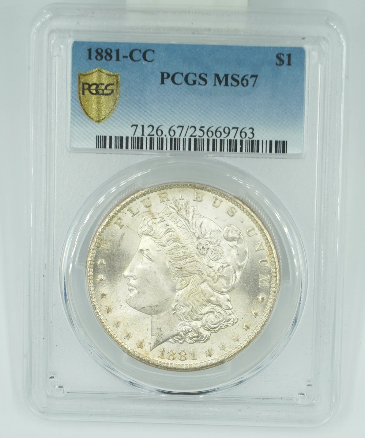 1881-CC PCGS MS67 Morgan Silver Dollar
