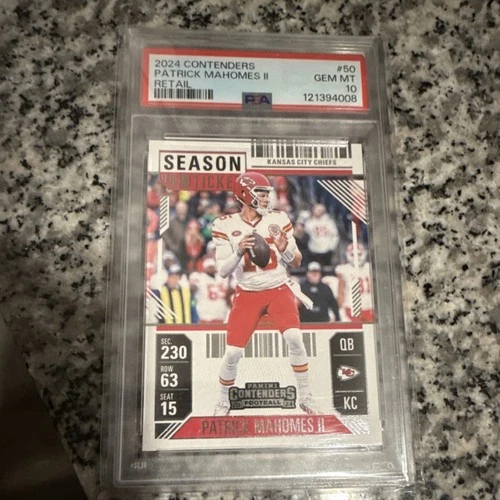 2024 Panini Contenders Season Ticket Patrick Mahomes II #50  PSA 10