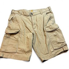 Carhartt relaxed fit tan cargo gorpcore summer shorts size 36x10