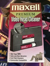VHS Video Head Cleaner Wet Type Maxell VP-200 Premium NEW