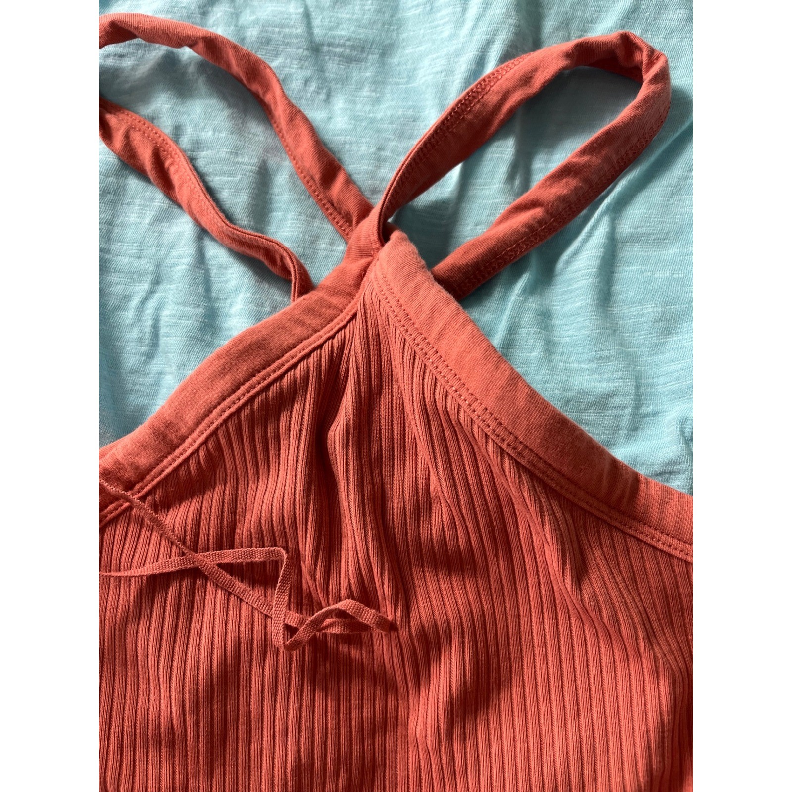 Old Navy  Basic Tops 5 Bundle Blue Green Terracot… - image 7