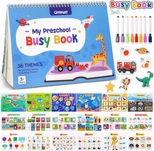 Busy Book for Toddlers 3-5, 36 Montessori Preschool Learning Activities  36 Act