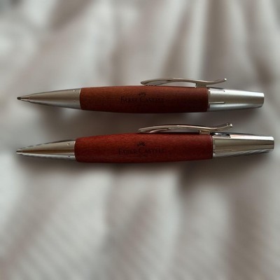 Faber-Castell Ballpoint Pen Oil-Based Emotion Pear Wood Brown