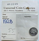 US 1928-P Mercury Winged Liberty Head Silver Dime, 90% Silver