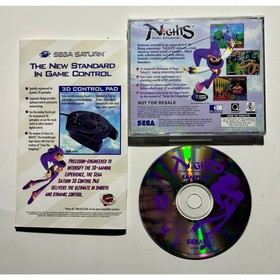 Nights into dreams (Sega Saturn)brand new with cracks🔥w/manual & sampler disc