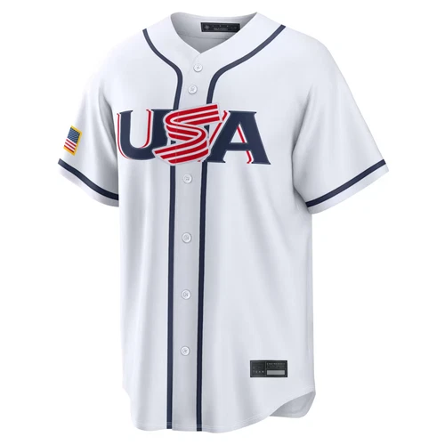 Men's USA Baseball White 2026 World Baseball Classic Home Stadium Jersey