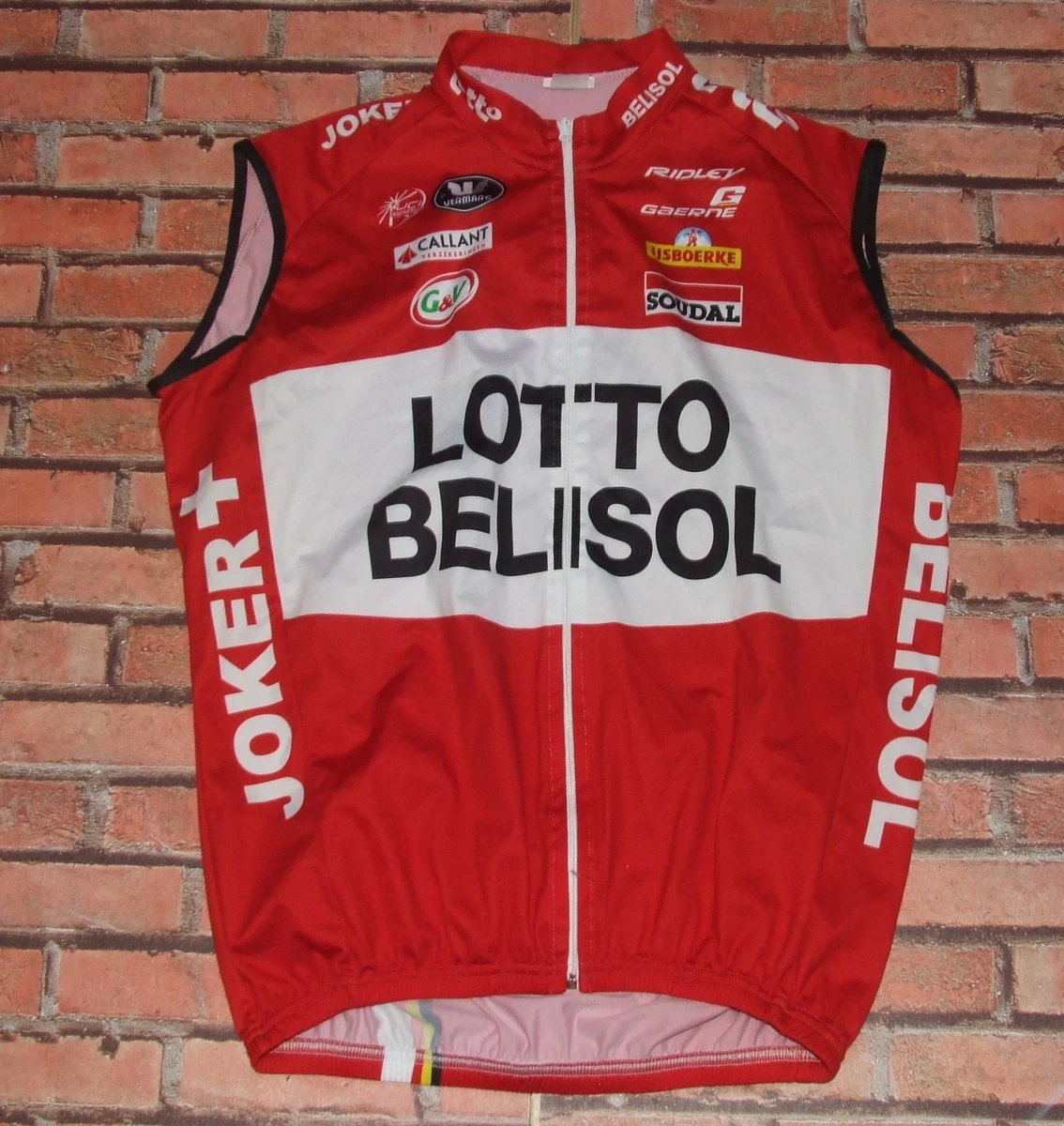 Maillot Cycliste Vermarc Vintage – Adulte Taille M, Polyester, Zip Intégral, Multicolore