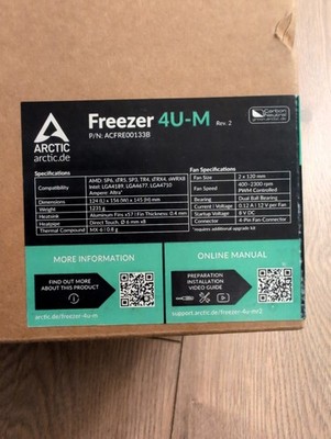 ARCTIC Freezer 4U-M Rev. 2 Server CPU Cooler