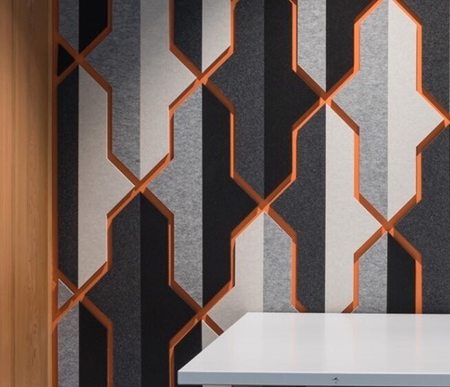 HERALD 12mm thick Acoustic CUBE solid colour 2400x1200 semi-rigid panel - Picture 8 of 10