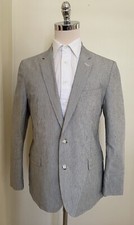J. CREW x SOMELOS Ludlow Fine Stripe Slim Fit Unstructured Suit Jacket 42 R