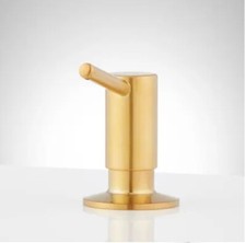 Signature Hardware Low-Profile Soap or Lotion Dispenser SH121BG in Brushed Gold