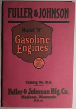 1920 Fuller & Johnson Gasoline Engine Model N Catalog #21A Original B5-99