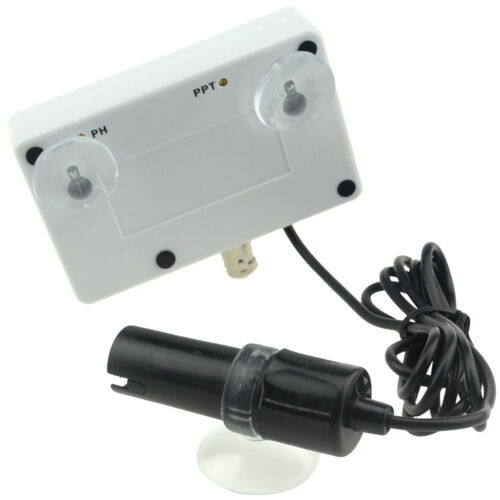 Digital Salinity&PH Meter Salinity&PH Monitor Tester for Aquarium 2 way Power - Picture 6 of 11