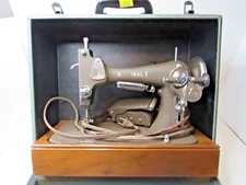 Vtg National Sewing Machine Rotary Model A W/ Case Serial 5B 76868 B Untested