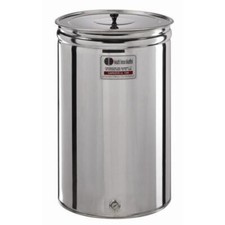 CONTENITORE FUSTO BIDONE PER OLIO ACCIAIO INOX RECIPIENTE 150/200/300/500 LITRI