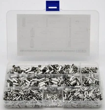 1950PCS Of Ferrules, Uninsulated, 0.5 To 10mm² In The Strand Box Assortment