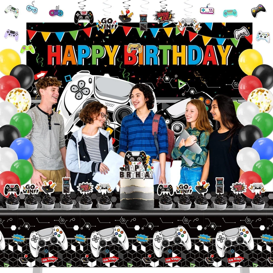 Украшения для дня рождения геймера — 174 черно-белые видеоигры - Изображение 2 из 4