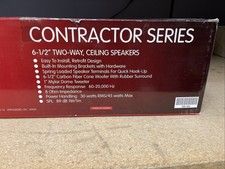 New Dayton Loudspeaker 6 1/2” 2-way In-wall Contractor Series Speakers  #300-402