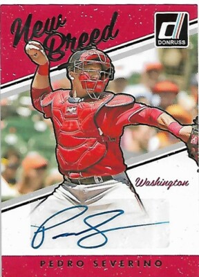  PEDRO SEVERINO 2017 Donruss New Breed Autographs #NBPS ORIOLES
