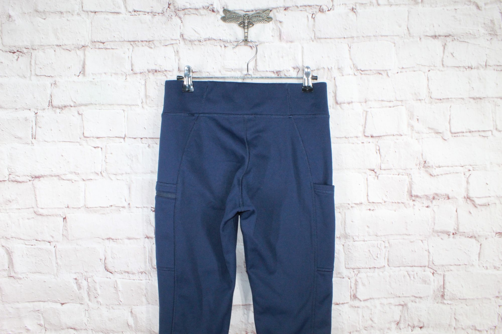 LL Bean Women's Blue MidRise PrimaLoft ThermaStretch Fleece Pocket