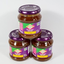 3 Patak's MAJOR GREY CHUTNEY 12 oz jar Mild 03/2026
