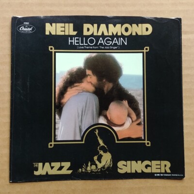 NEIL DIAMOND Hello Again NO RECORD!!! PICTURE SLEEVE ONLY!!! 45 7''