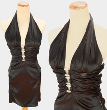 NEW $100 Black Halter Short Dress Windsor Prom Formal Gown Size 5 Homecoming