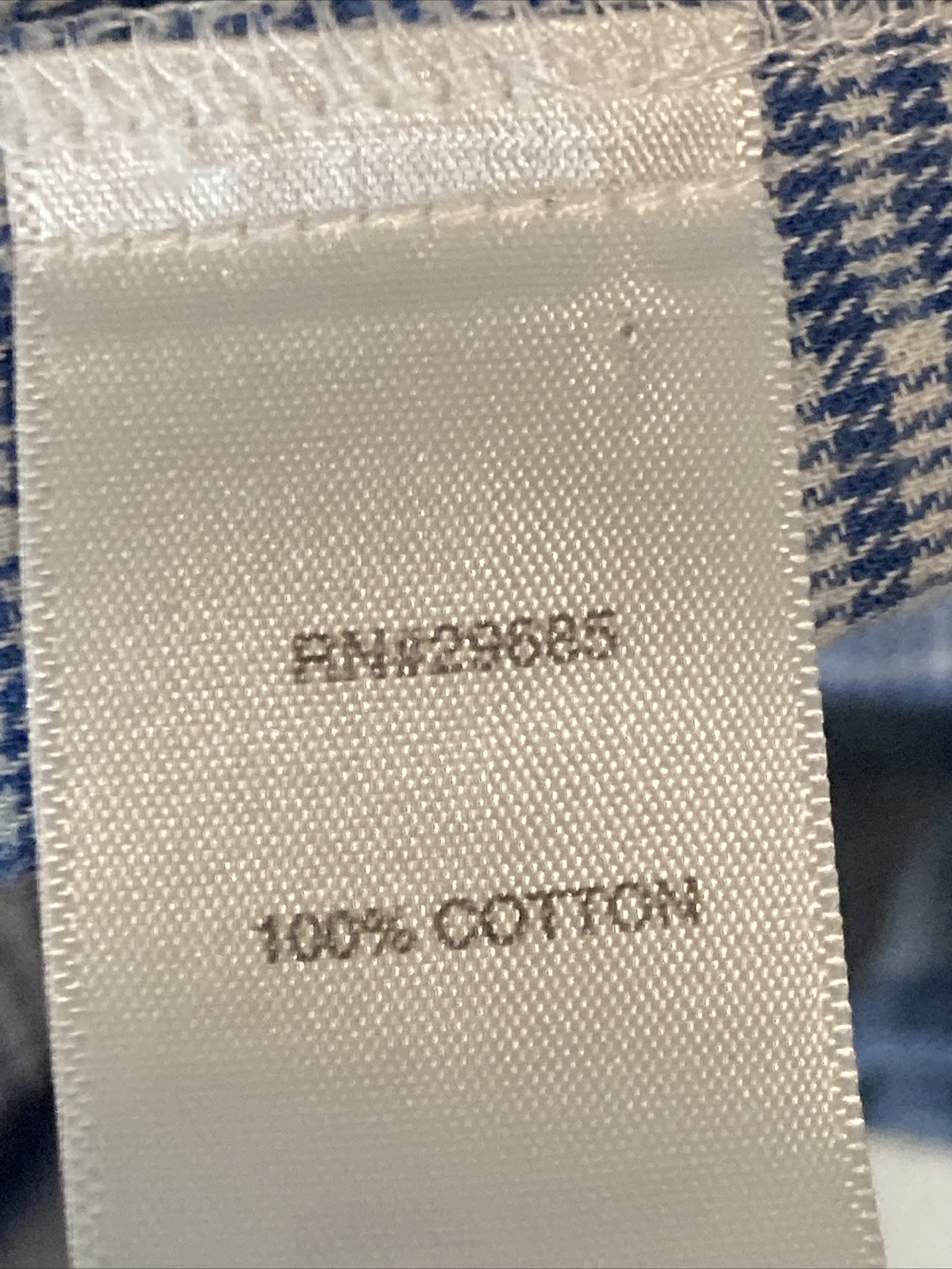 Pendleton Blue Plaid Cotton Button Down Pima Soft… - image 4