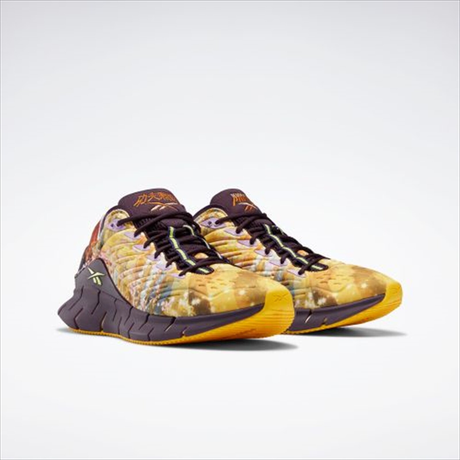 REEBOK KUNG FU PANDA CLASSIC ZIG KINETICA Gold Purple купить в Америке, лот  284156681537