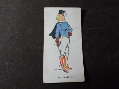 No. 36 MARLENE figurines 4 musketeers perugina buitoni 1936 Bioletto