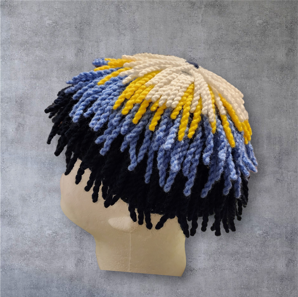 Billy Gibbons, ZZ Top chemo wig and beanie hat for Halloween a