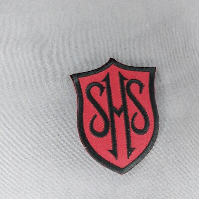 SHS High School Maroon Red Crimson Monogrammed Black 2.5'' Patch