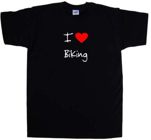 I Love Heart Biking T-Shirt - 第 1/1 張圖片
