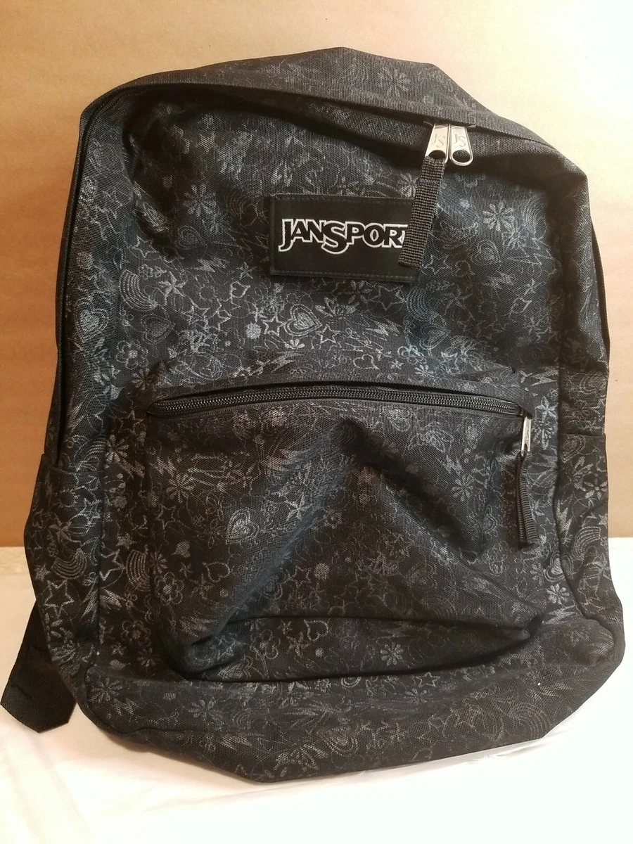 JANSPORT Black Nature Printed School Backpack. eBay
