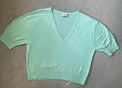   RODIER Damen Pullover Kurzpulli * türkis * Gr. 40/42 Baumwolle Top Zustand