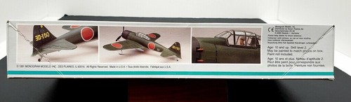 Monogram Mitsubishi Zero 1:48 Scale Model Kit Fighters Battled with Flying Tiger - Picture 2 of 13